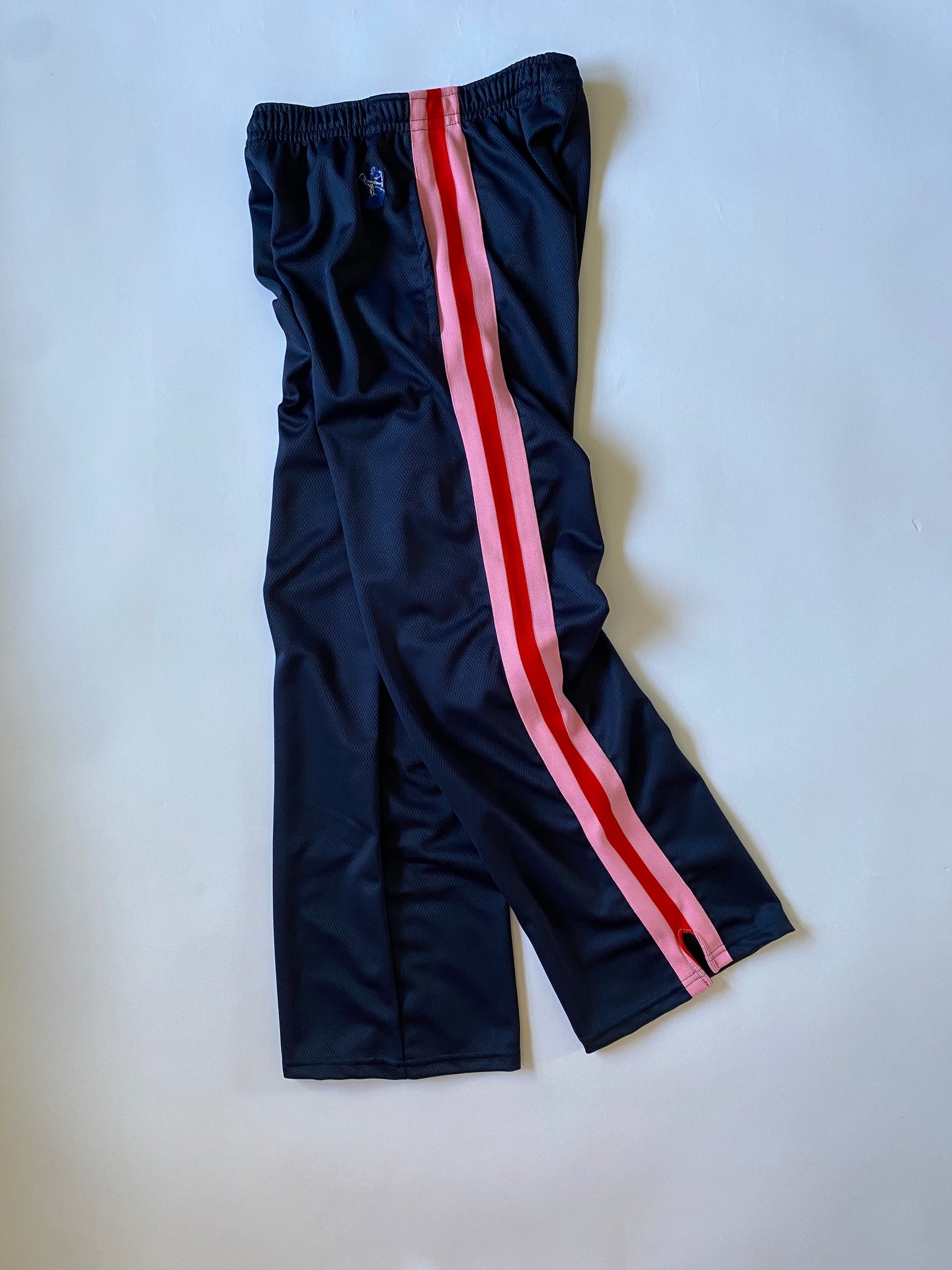 RLB LAX PANT in Navy Miracle Mesh* w/ pink, red, pink stripes